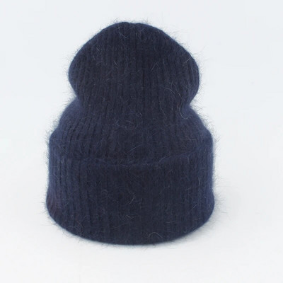 Nove luksuzne kape od pravog zečjeg krzna za 2023., ženske zimske kape, modna topla pletena kapa za djevojke, meka topla kapa s kapom