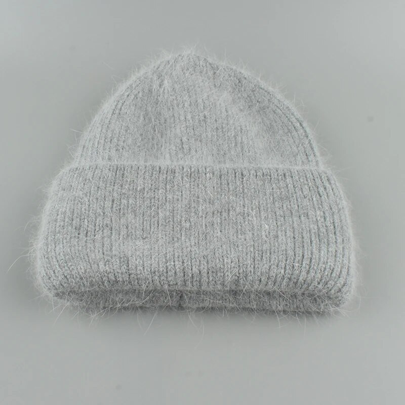 Nove luksuzne kape od pravog zečjeg krzna za 2023., ženske zimske kape, modna topla pletena kapa za djevojke, meka topla kapa s kapom