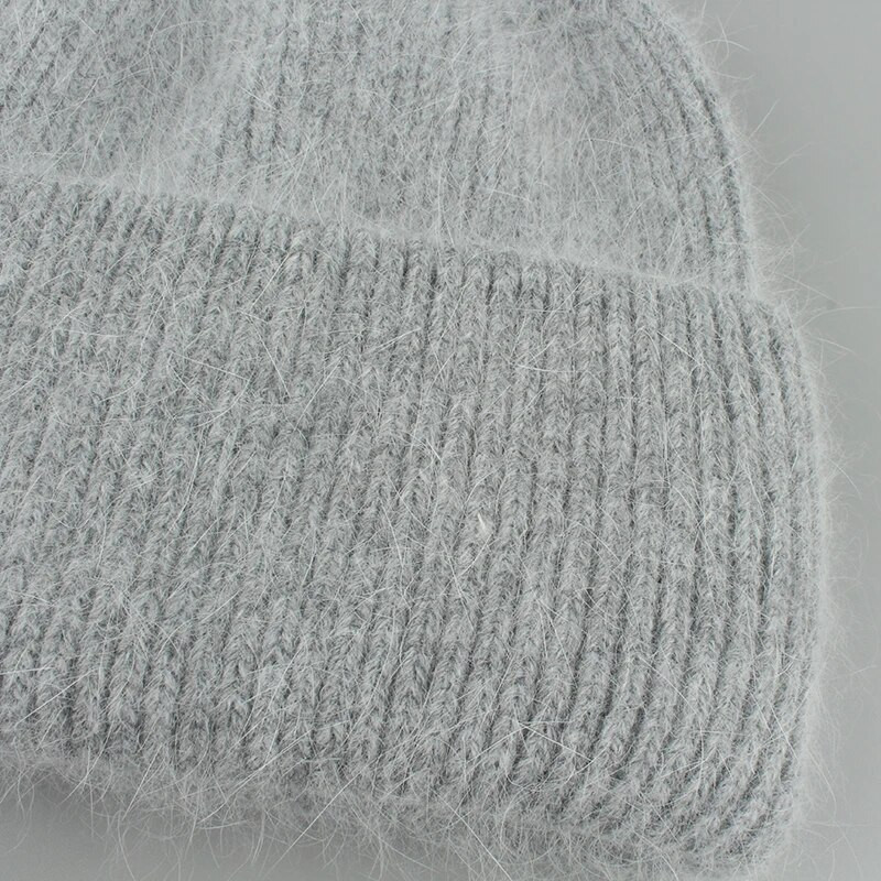 Nove luksuzne kape od pravog zečjeg krzna za 2023., ženske zimske kape, modna topla pletena kapa za djevojke, meka topla kapa s kapom