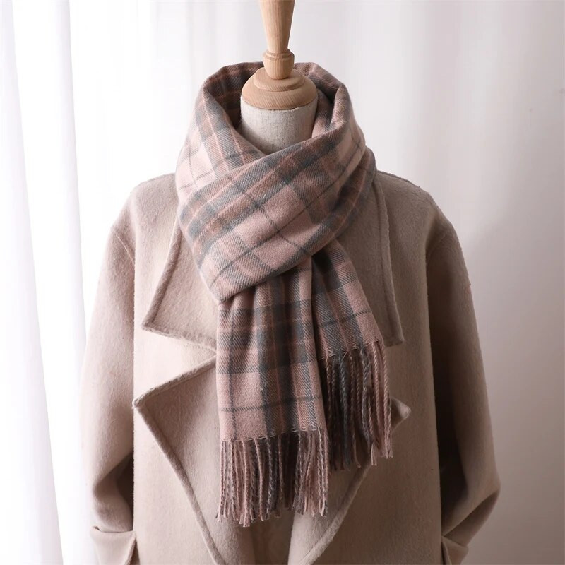 Silta gara kašmira sieviešu šalle Mode pleds ceļojumu pončo nozaga Bufanda ziemas pashmina šalles aptinumi ar pušķīti Echarpe Jauns