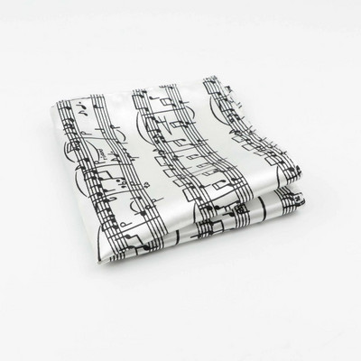 Muška notna odijela Dizajnerske maramice od poliestera Note Pocket Square Maramice za gitaru Business Casual Maramice s džepovima