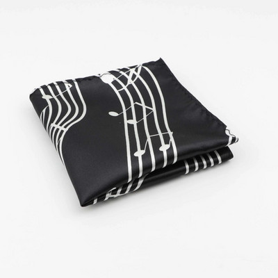 Muška notna odijela Dizajnerske maramice od poliestera Note Pocket Square Maramice za gitaru Business Casual Maramice s džepovima