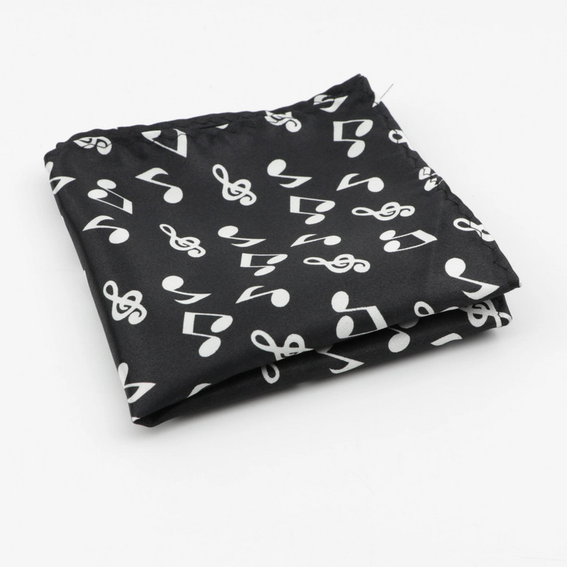 Muška notna odijela Dizajnerske maramice od poliestera Note Pocket Square Maramice za gitaru Business Casual Maramice s džepovima