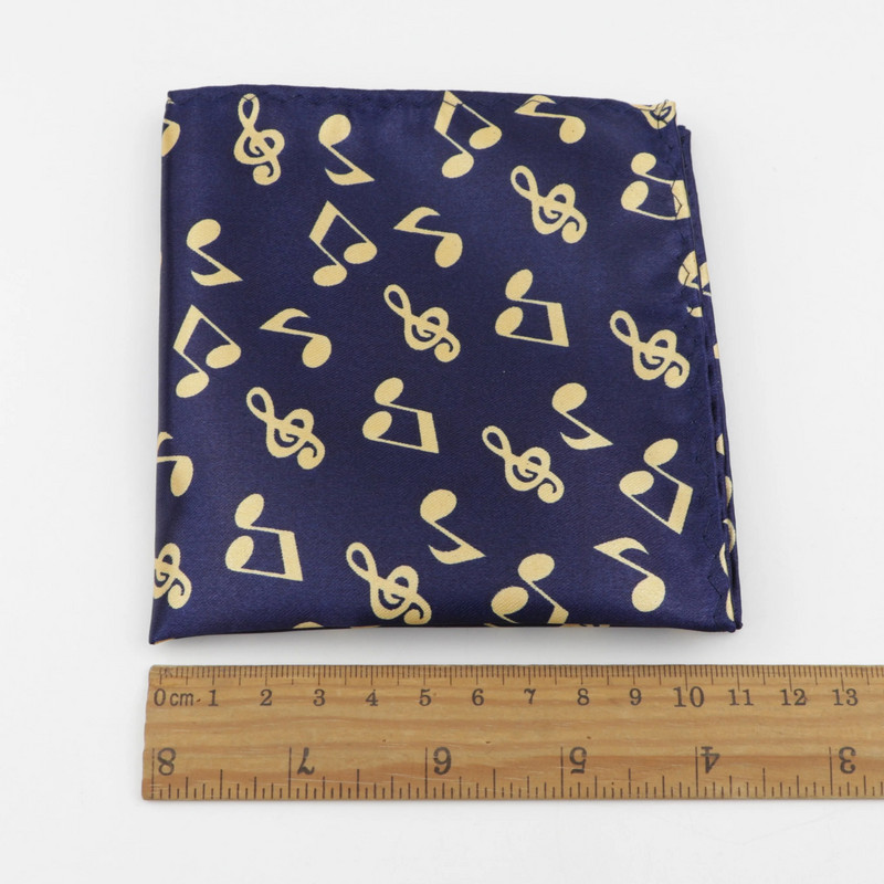 Muška notna odijela Dizajnerske maramice od poliestera Note Pocket Square Maramice za gitaru Business Casual Maramice s džepovima