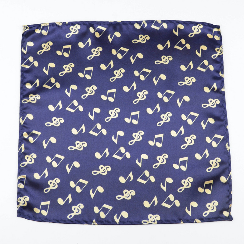 Muška notna odijela Dizajnerske maramice od poliestera Note Pocket Square Maramice za gitaru Business Casual Maramice s džepovima