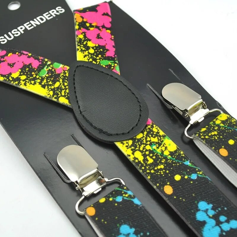 Žene Muškarci "2 Bomb painting" Naramenice za hlače Držač hlača Naramenice za muškarce Y-oblika Uredska ležerna svečana haljina Poklon naramenice