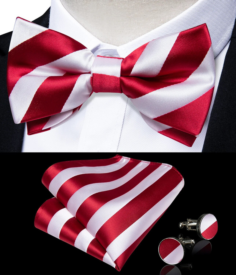 Klasszikus karácsonyi csíkos nadrágtartó, rugalmas, állítható merevítős nadrágok farmernadrág Y Hátsó nadrágtartók csokornyakkendő négyzet alakú szett fém klip