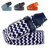 Ženski ležerni prugasti rastezljivi tkani pojasevi oko struka širine 3,2 cm, elastični muški i ženski traperice, ukrasni crni crveni remen za žene