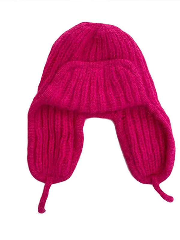 Zimske balaclava pletene kape s kapuljačom Ženske personalizirane tople vjetrootporne zaštite za uši Kape s vezanim konopom Muški dodaci za van