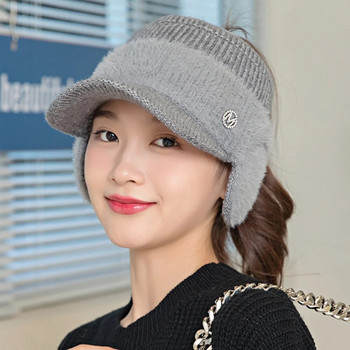 Νέο Γυναικείο Καπέλο Μόδας Streetwear Διακοσμεί το καπέλο Beanie για Γυναικεία Casual πλεκτό ζεστό καπέλο