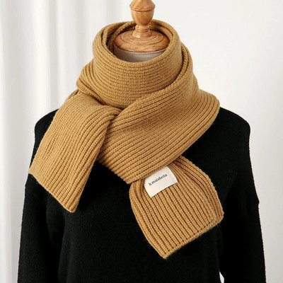 Meleg kötött gyapjú puha sál női tömör koreai stílus vékony hosszú gyapjú fonal Őszi Téli Utazás Alkalmi Nyakvédő Bufanda Új