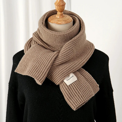 Meleg kötött gyapjú puha sál női tömör koreai stílus vékony hosszú gyapjú fonal Őszi Téli Utazás Alkalmi Nyakvédő Bufanda Új