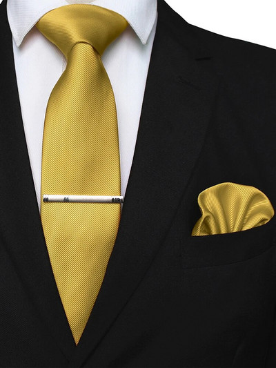 EASTEPIC 8 cm klasiskas pelēkas sarža kaklasaites vīriešiem biznesa kostīmos kaklasaites komplekts ar klipu kabatlakats vīriešu aksesuārs kāzu ballīte