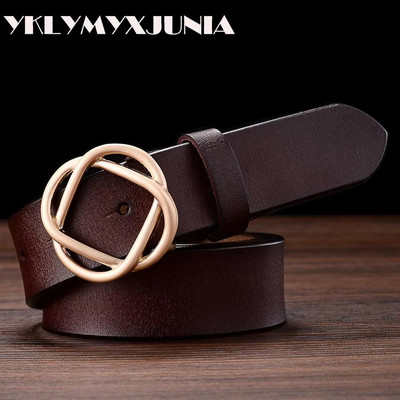 YKLYMYXJUNIA ženski kožni remeni, modni remeni, ženski ženski brend, pojas, novi kožni remen za žene