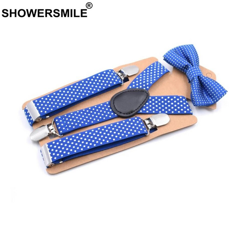 SHOWERSMILE Gyerek nadrágtartók és csokornyakkendők Lila uniszex nadrágok merevítők fiúknak Grillek Esküvői divat nadrágtartók gyerekeknek