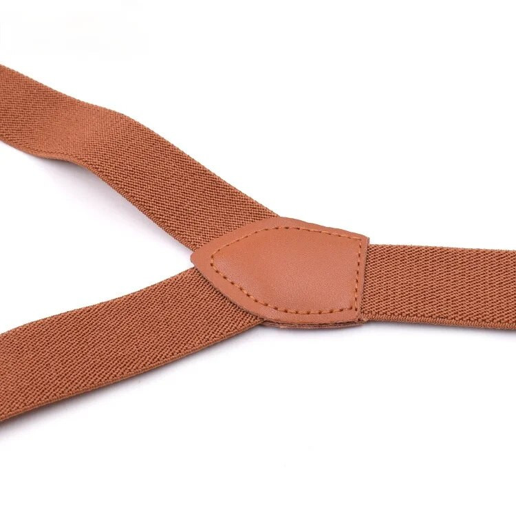 Uniszex vintage nadrágtartók csokornyakkendő szett női férfi állítható PU bőr nadrágtartók kapcsos nadrágok nyakkendők kiegészítők