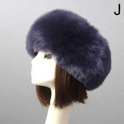 Traka za glavu od umjetnog krzna Ženske zimske kape Topla krznena umjetna bomber pahuljasta ruska kapa Slušalica Djevojka Skijanje na otvorenom Grijač za uši