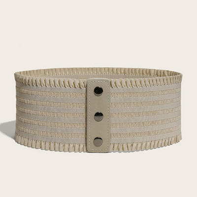 Sieviešu plata josta, elastīgas jostasvietas Sieviešu elastīga jostasvieta Cummerbund sieviešu kleita korsete jostas melna balta jostasvieta