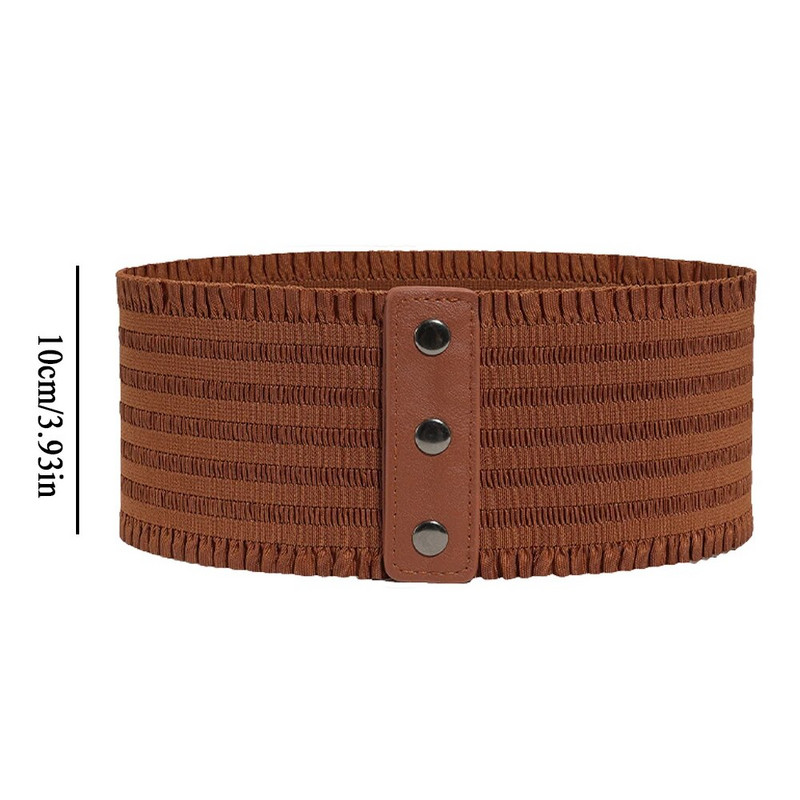 Sieviešu plata josta, elastīgas jostasvietas Sieviešu elastīga jostasvieta Cummerbund sieviešu kleita korsete jostas melna balta jostasvieta