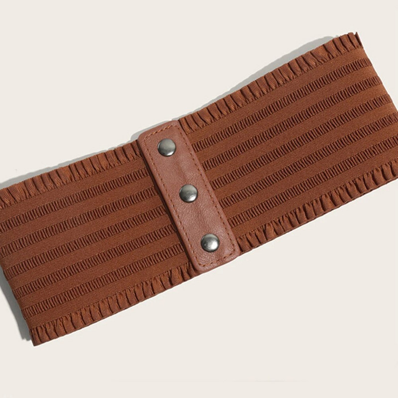 Sieviešu plata josta, elastīgas jostasvietas Sieviešu elastīga jostasvieta Cummerbund sieviešu kleita korsete jostas melna balta jostasvieta