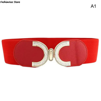 Novi modni stil s kopčom, elastični široki remen, široki remen s pojasom s pojasom oko struka Ženski ženski dodaci