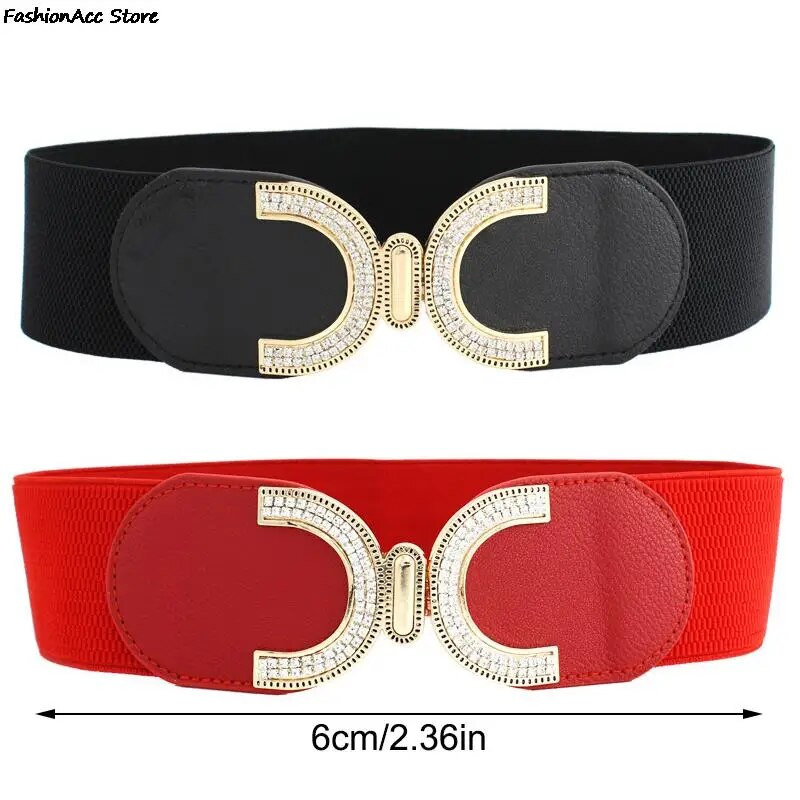 Novi modni stil s kopčom, elastični široki remen, široki remen s pojasom s pojasom oko struka Ženski ženski dodaci