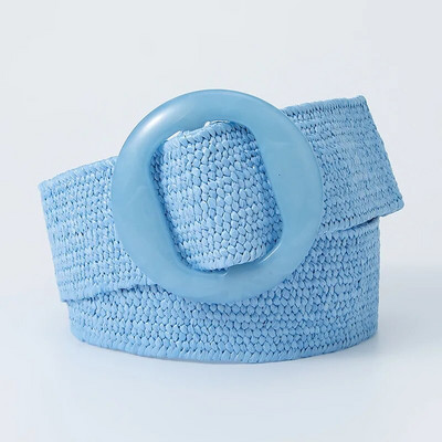 Zaļš Melns Dzeltens Vintage Pīta jostasvieta Sieviešu josta Apaļa Sprādze Plata Stils Elastīga Sieviešu Sieviešu Apģērbu Aksesuāri