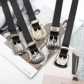 Vintage gotički remeni za žene Traperice do struka Ženski remen Izrezbarena kopča Western pojas Dizajnerski remen Cintos Ceinture Femme