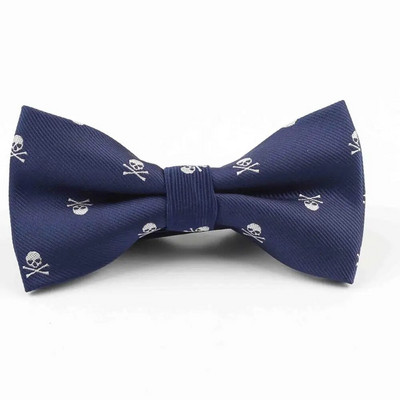 Επίσημο μέγεθος Παπιγιόν Groom Gentleman Παπιγιόν Ανδρικό πάρτι κρανίο Πολυεστέρας Halloween Silk Horrific Gravata Slim Arrow Butterfly