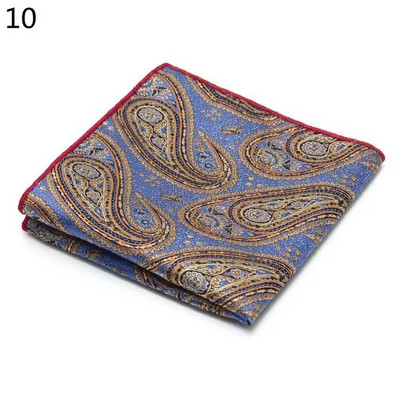 Πολυτελές 25*25cm Ανδρικό Vintage Μαντήλι Paisley Μεταξωτό Μαντήλι Τσέπης Τετράγωνο Μόδα Ανδρική Πετσέτα στήθους για πάρτι γάμου