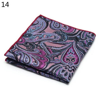 Πολυτελές 25*25cm Ανδρικό Vintage Μαντήλι Paisley Μεταξωτό Μαντήλι Τσέπης Τετράγωνο Μόδα Ανδρική Πετσέτα στήθους για πάρτι γάμου