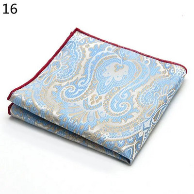 Πολυτελές 25*25cm Ανδρικό Vintage Μαντήλι Paisley Μεταξωτό Μαντήλι Τσέπης Τετράγωνο Μόδα Ανδρική Πετσέτα στήθους για πάρτι γάμου