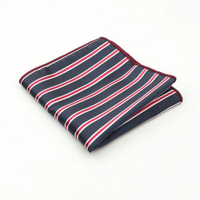 Muški rupčić s točkastim prugama i tkanim printom džepne četvrtaste maramice poslovno ležerne poliesterske maramice br. 21-44