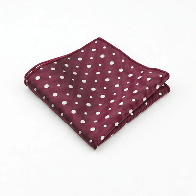 Muški rupčić s točkastim prugama i tkanim printom džepne četvrtaste maramice poslovno ležerne poliesterske maramice br. 21-44