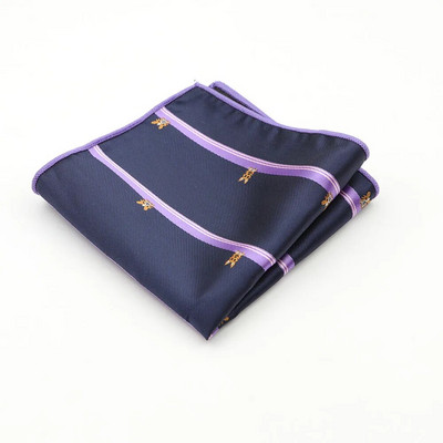 Muški rupčić s točkastim prugama i tkanim printom džepne četvrtaste maramice poslovno ležerne poliesterske maramice br. 21-44