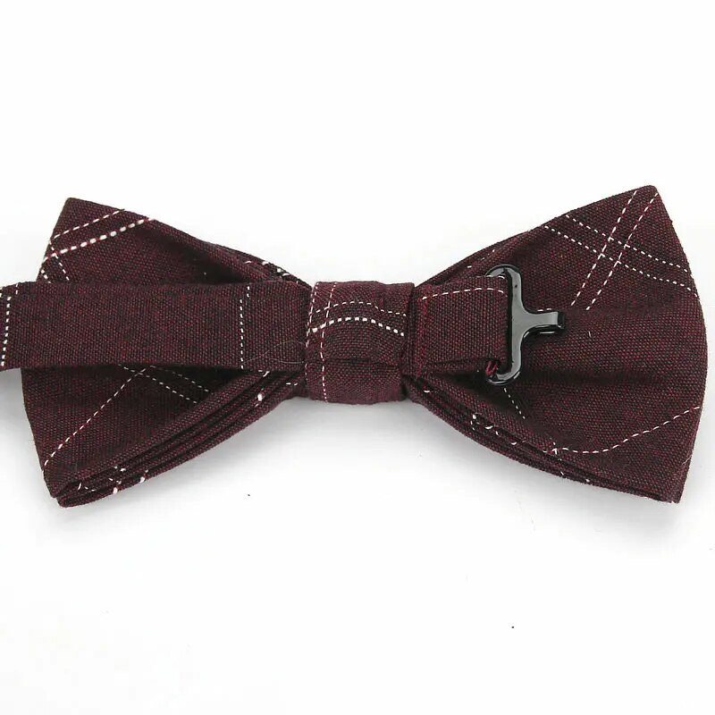 Ianthe vadonatúj férfi vintage csekk pamut csokornyakkendő esküvői öltöny csokornyakkendő férfinak férfi nyakbavaló divat pillangós Gravata nyakkendő