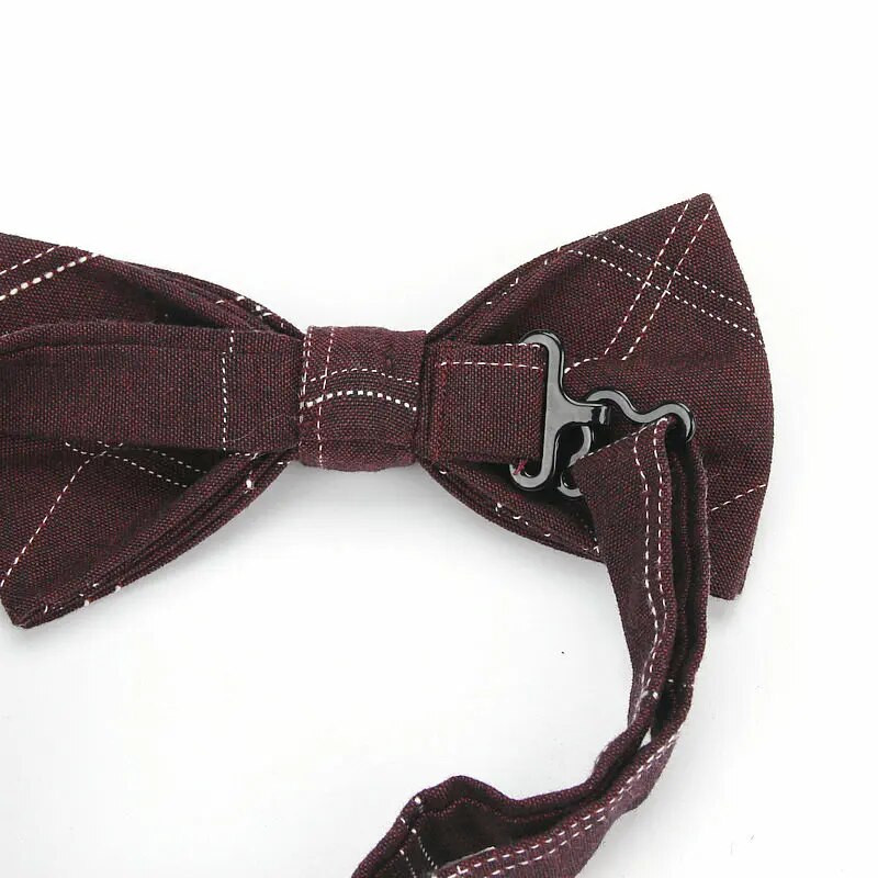 Ianthe vadonatúj férfi vintage csekk pamut csokornyakkendő esküvői öltöny csokornyakkendő férfinak férfi nyakbavaló divat pillangós Gravata nyakkendő