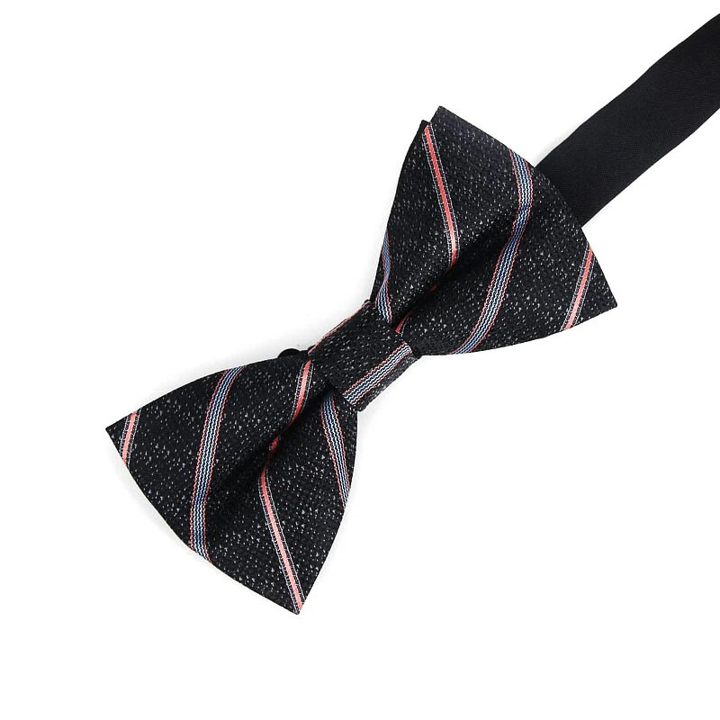 Jacquard Férfi Csokornyakkendő Poliészter Ingek Csokornyakkendő Férfi Csokornyakkendő Csokornyakkendő Felnőtt csíkos csokornyakkendő Vestidos Gravata Borboleta