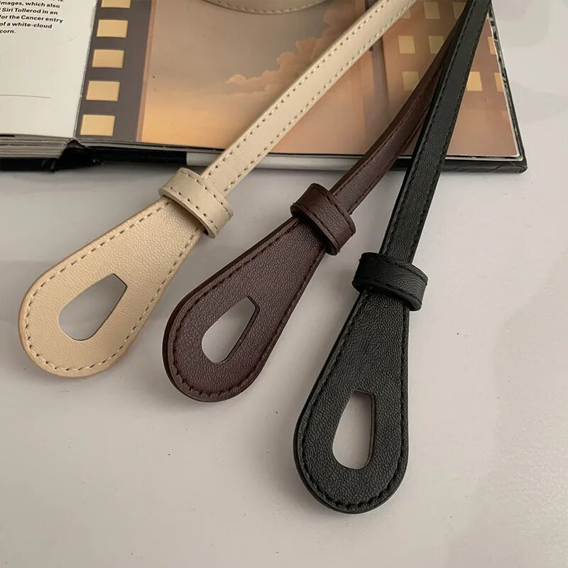 Sieviešu savvaļas josta Plāna jostasvieta mezglota bantīte vidukļa josta dāmām modes ādas kleita apģērbi dekorācijas siksna