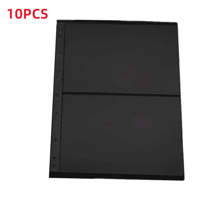 10 kom/lot albuma za poštanske marke. Stranice za ponovno punjenje 4 5 6 7 linija Rešetka bez kiseline Držač markica Listovi crni prozirni novac Stranica novčanica