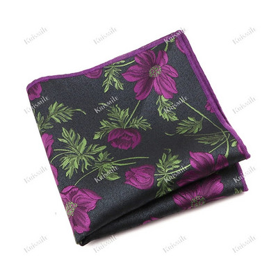 Újdonság, alkalmi férfi zseb, négyzet alakú virágos levelek jávorszarvas zsebkendő Jacquard textúra Hankie szmoking öltöny formális party kiegészítő
