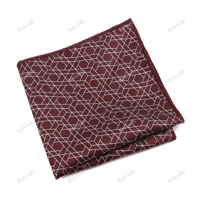 Újdonság, alkalmi férfi zseb, négyzet alakú virágos levelek jávorszarvas zsebkendő Jacquard textúra Hankie szmoking öltöny formális party kiegészítő