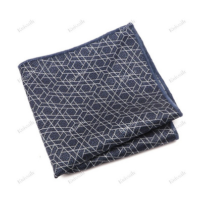 Újdonság, alkalmi férfi zseb, négyzet alakú virágos levelek jávorszarvas zsebkendő Jacquard textúra Hankie szmoking öltöny formális party kiegészítő