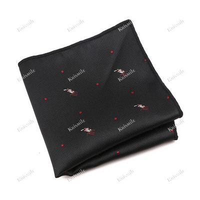 Újdonság, alkalmi férfi zseb, négyzet alakú virágos levelek jávorszarvas zsebkendő Jacquard textúra Hankie szmoking öltöny formális party kiegészítő