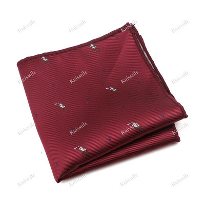 Újdonság, alkalmi férfi zseb, négyzet alakú virágos levelek jávorszarvas zsebkendő Jacquard textúra Hankie szmoking öltöny formális party kiegészítő