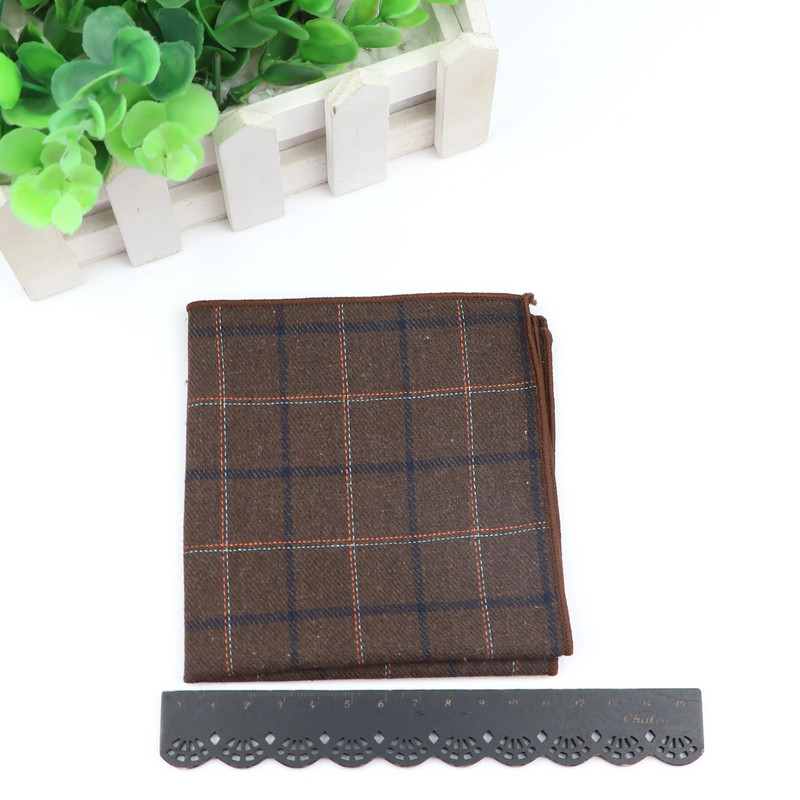 Tamnobojni set pamučnih kravata za muškarce Tanka kravata Kravata leptir leptir maramica Smeđi karirani vjenčani leptir leptir kravata Kravata Corbatas Pokloni za