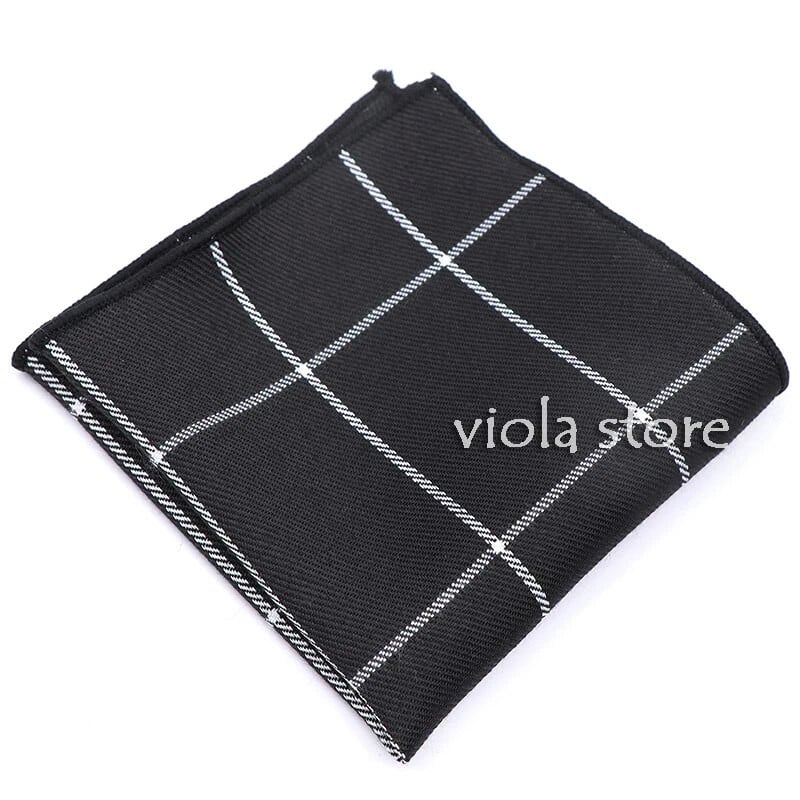 Klasisks rūtains, svītrains vilnas kaklasaite, kas atbilst kabatas kvadrātam, 24 cm, brūns vīriešu uzvalks, vakariņas ikdienas kabatlakats smokings dāvanu aksesuārs