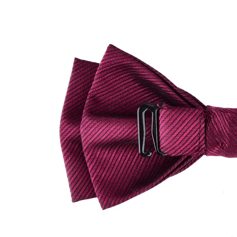 Leptir mašna Muškarci Mladoženja Svečano odijelo Vjenčano crveno vino Kumovi Crna leptir mašna