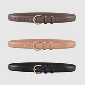 Naiste nahast vöö Luksuslik brändi disainvöö Lihtne mood teksade ja pükstega Kaunistatud vöö Kvaliteetne sulamist pannal