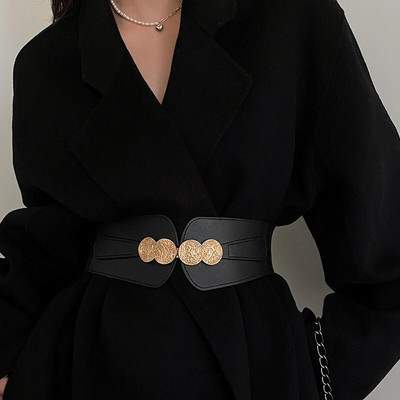 Visokokvalitetni ženski modni elastični široki struk, jakna, pulover, odijelo, ukrasi, kožni korzet, pojasevi za žene, luksuzni